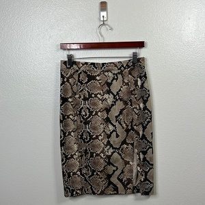 Altuzarra Brown Snake Print Skirt